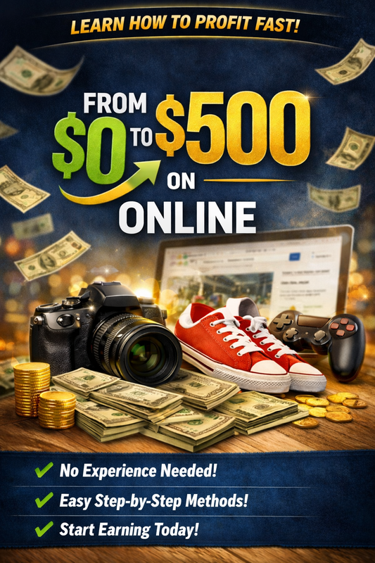 Turn $0 Into $500 Online (Step-by-Step Guide)